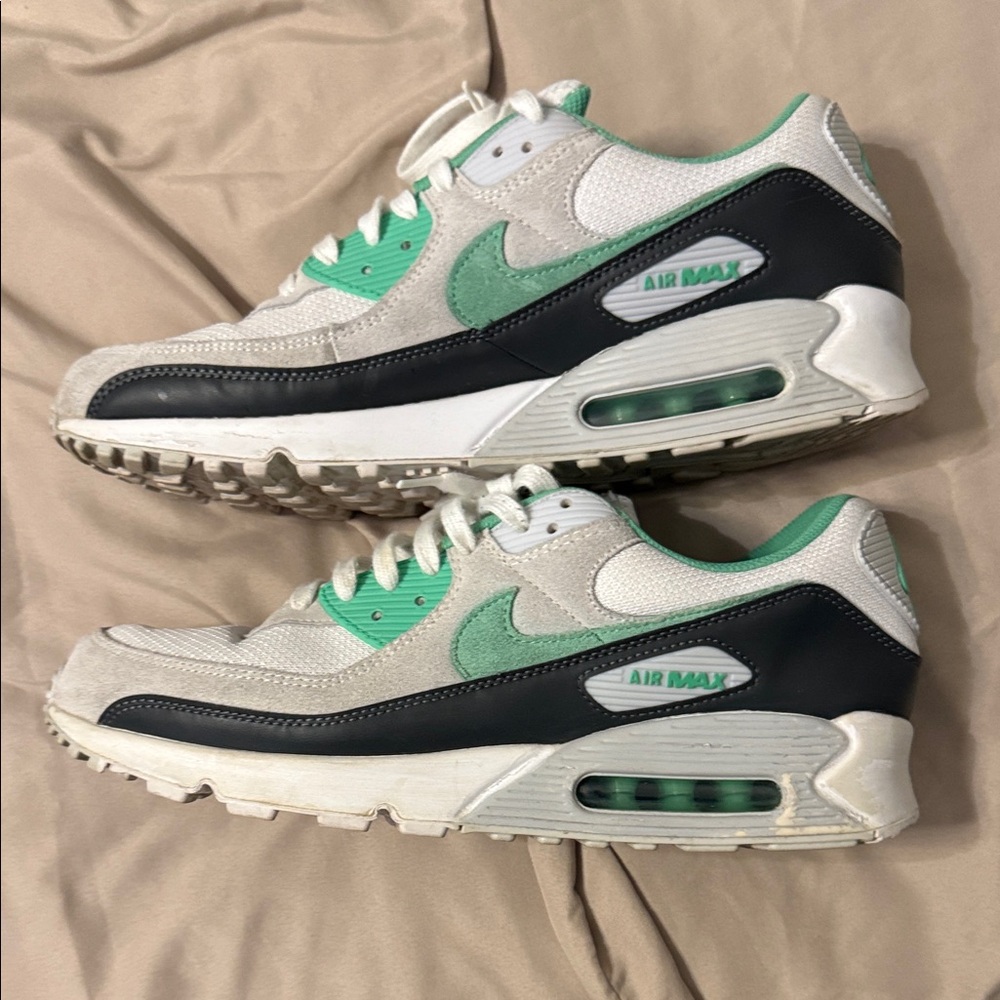 Nike Air Max Shoes in Mint and Black